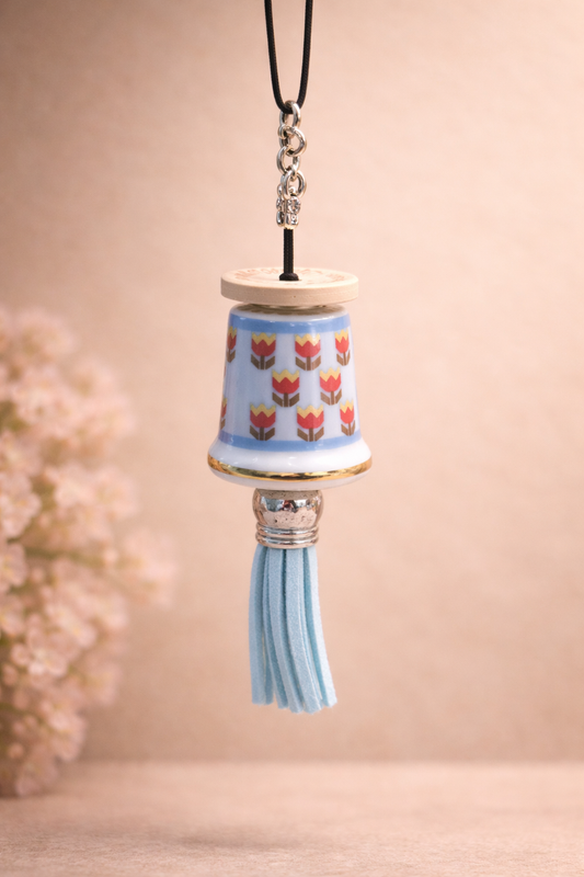 Thimble Art - Blue Tassel  (FREE SHIPPING)